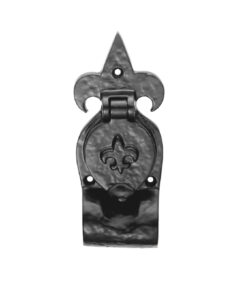 Ludlow Foundries Fleur De Lys Rim Cylinder Pull, Black Antique