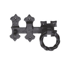 Ludlow Foundries Ring Handle Gate Latch 152mm, Black Antique