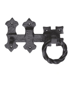 Ludlow Foundries Ring Handle Gate Latch 152mm, Black Antique