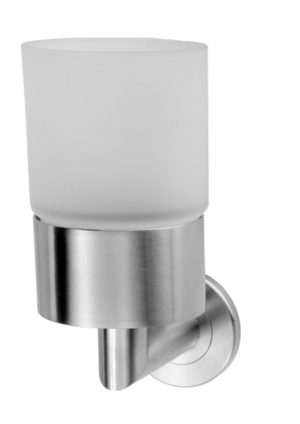 De L'eau Single Tumbler Holder, Stainless Steel