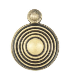 Queen Anne Reeded Covered Standard Profile Escutcheon, Florentine Bronze