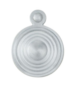 Queen Anne Reeded Covered Standard Profile Escutcheons, Satin Chrome