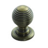 Fingertip Queen Anne Reeded Cupboard Knob (28mm OR 35mm), Florentine Bronze