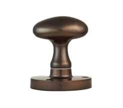 Manital Victorian Oval Mortice Door Knob, Dark Bronze  (sold in pairs)