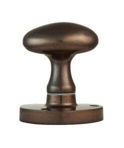 Manital Victorian Oval Mortice Door Knob, Dark Bronze  (sold in pairs)