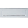 Plain Letter Plate (Multiple Sizes), Polished Chrome