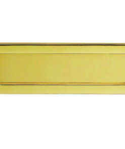 Plain Letter Plate (Multiple Sizes), Polished Brass