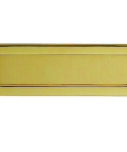 Plain Letter Plate (282mm x 80mm OR 257mm x 81mm), PVD Stainless Brass