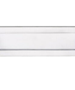 Plain Letter Plate (Multiple Sizes), Satin Chrome