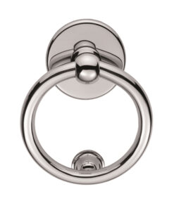 Ring Door Knocker, Polished Chrome