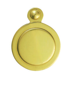 Covered Standard Profile Escutcheons, Polished Brass