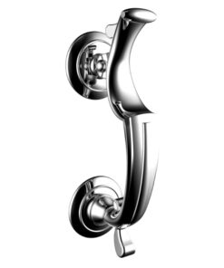 Doctor Door Knocker, Polished Chrome