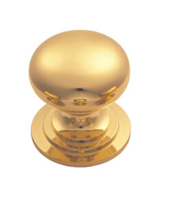 Fingertip Victorian Cupboard Knob (25mm, 32mm, 38mm, 42mm OR 50mm), Polished Brass