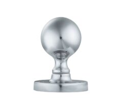 Manital Victorian Ball Mortice Door Knob, Polished Chrome  (sold in pairs)