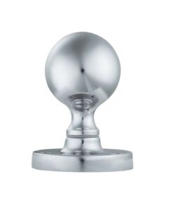 Manital Victorian Ball Mortice Door Knob, Polished Chrome  (sold in pairs)