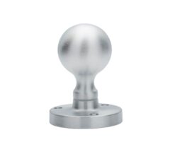 Manital Victorian Ball Mortice Door Knob, Satin Chrome  (sold in pairs)