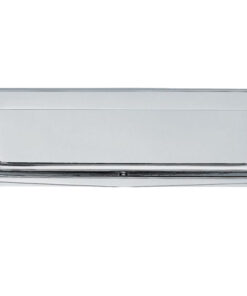 Postal Knocker Letter Plate (256mm x 80mm), Polished Chrome