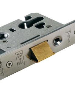 Eurospec Easi-T Euro Profile Cylinder Night Latch Case (2.5 OR 3 Inch), Satin Stainless Steel