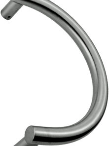 Eurospec 25mm Diameter Semi Circular Pull Handle, 250mm Centres, Satin Finish