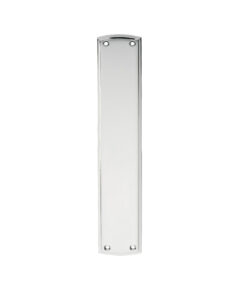 Ornate Finger Plate (382mm x 75mm), Polished Chrome