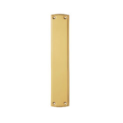 Ornate Finger Plate (382mm x 75mm), Polished Brass