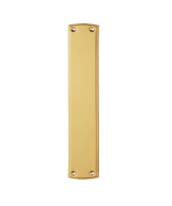 Ornate Finger Plate (382mm x 75mm), Polished Brass