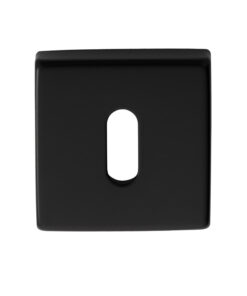 Manital Standard Profile Escutcheon On Square Rose, Black Finish  (Sold In Singles)