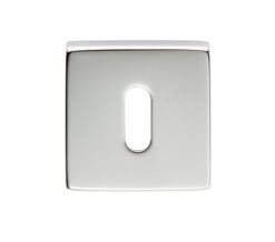 Manital Standard Profile Escutcheon On Square Rose, Polished Chrome  (Sold In Singles)