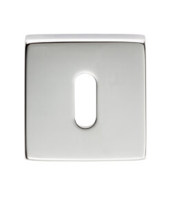 Manital Standard Profile Escutcheon On Square Rose, Polished Chrome  (Sold In Singles)