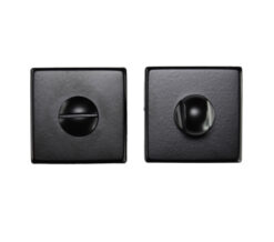 Manital Bathroom Turn & Release On Square Rose, Black Finish  (Sold In Singles)