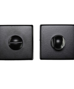 Manital Bathroom Turn & Release On Square Rose, Black Finish  (Sold In Singles)