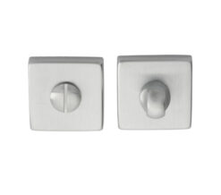 Manital Bathroom Turn & Release On Square Rose, Satin Chrome  (Sold In Singles)