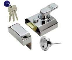 Eurospec Narrow Nightlatches (40mm Backset), Polished Chrome, Satin Chrome Or Polished Brass