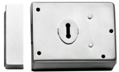 Eurospec Rim Deadlocks, Polished Or Satin Chrome, Polished Brass OR Black Japanned Finish