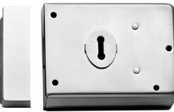 Eurospec Rim Deadlocks, Polished Or Satin Chrome, Polished Brass OR Black Japanned Finish