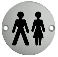 Eurospec Unisex Symbol Sign, Polished Stainless Steel OR Satin Stainless Steel Finish