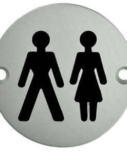 Eurospec Unisex Symbol Sign, Polished Stainless Steel OR Satin Stainless Steel Finish