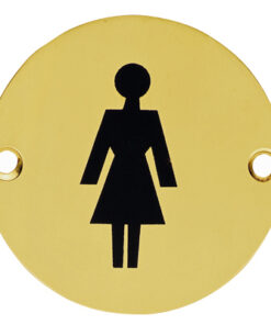 Female Symbol' Polished Brass