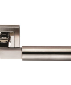Eurospec Fagus Square Mitred Stainless Steel Door Handles - Satin Stainless Steel (sold in pairs)