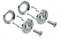 Eurospec Rose Packs (6mm x 50mm), Polished Or Satin Finish