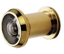 Eurospec 200 Degree Door Viewers, Polished Stainless Steel, Satin Stainless Steel Or PVD Stainless Brass
