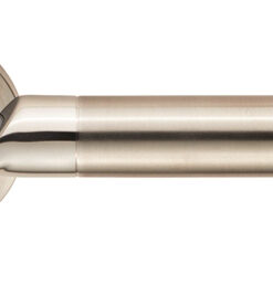 Eurospec Lucerna Dual Finish Polished Stainless Steel & Satin Stainless Steel Door Handles (sold in pairs)