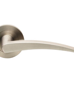 Eurospec Volantes Satin Stainless Steel Door Handles  (sold in pairs)