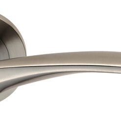 Eurospec Tirolo Satin Stainless Steel Solid Door Handles (sold in pairs)