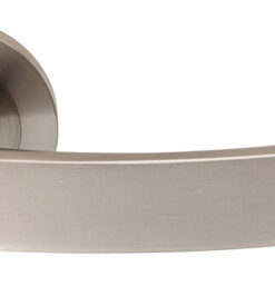 Eurospec Berlino DDA Compliant Satin Stainless Steel Solid Door Handles (sold in pairs)