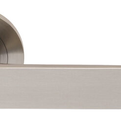 Eurospec Zurigo DDA Compliant Satin Stainless Steel Solid Door Handles  (sold in pairs)