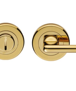 Serozzetta Round DDA Compliant Bathroom Turn & Release, PVD Stainless Brass