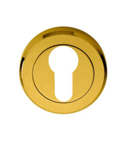 Serozzetta Euro Profile Escutcheon, PVD Stainless Brass