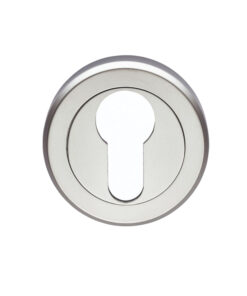 Serozzetta Euro Profile Escutcheon, Satin Chrome