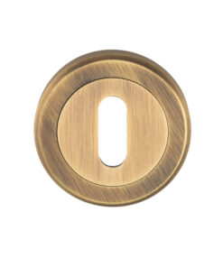 Serozzetta Standard Profile Escutcheons, Antique Brass